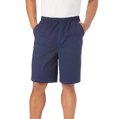 Men's Big & Tall Comfort Flex Full Elastic Shorts by KingSize in Navy (Size XL)