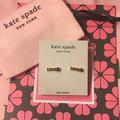 Kate Spade Jewelry | Kate Spade Ny - “Love Mini Studs” (Nwt) | Color: Gold/Pink | Size: Os