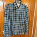 American Eagle Outfitters Shirts | American Eagle Men’s Blue Plaid Shirt Size Small | Color: Blue/Green | Size: S