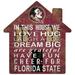 Florida State Seminoles 12'' Team House Sign