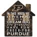 Purdue Boilermakers 12'' Team House Sign