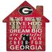 Georgia Bulldogs 12'' Team House Sign