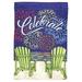 The Holiday Aisle® Cliffrose 2-Sided Polyester 1 '6 x 1 '1 Garden Flag in Blue | 18 H x 13 W in | Wayfair 044B7B16804448DDB73DDDA65EF9C6E1