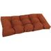 Winston Porter Indoor/Outdoor Loveseat Cushion Polyester in Red/Pink/Brown | 5 H x 42 W in | Wayfair F786E6CE28F74B9086A7C166D06A05F9