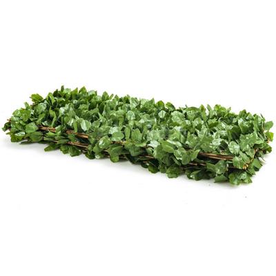 Costway 3 Pieces Retractable Artificial Leaf Faux Ivy Privacy Fence Screen Expandable