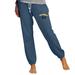 Women's Concepts Sport Navy Michigan Wolverines Mainstream Knit Jogger Pants