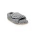 Women's Berber Adjustable Fullfoot Open Toe Slipper by GaaHuu in Grey (Size SMALL 5-6)