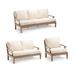 Cassara Tailored Furniture Covers - Seating, Loveseat, Sand - Frontgate