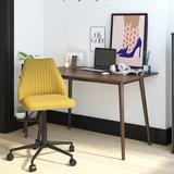 Novogratz Brittany 47.44" Desk & Chair Set Wood in Brown | 30 H x 47.44 W x 23.62 D in | Wayfair