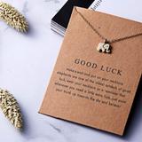 Urban Outfitters Jewelry | Good Luck Elephant Indie Boho Gold Charm Necklace | Color: Gold | Size: Os