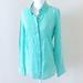 J. Crew Tops | 2 For $20- J.Crew “Perfect” Shirt | Color: Blue/Green | Size: 4