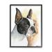 Winston Porter Boston Terrier Pet Dog Portrait Black Brown Canvas in Black/Brown | 14 H x 11 W x 1.5 D in | Wayfair