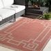 Red 87 x 0.01 in Area Rug - Sol 72 Outdoor™ Amherst Geometric Rust Area Rug Polypropylene | 87 W x 0.01 D in | Wayfair CHLH6457 33013948