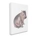 Indigo Safari Sitting Baby Hippo Soft Pink Grey Illustration Canvas | 30 H x 24 W x 1.5 D in | Wayfair C134E9F708B24DB5BFA90D4D0146FE0B