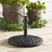 Arlmont & Co. Davionne Resin Free Standing Umbrella Base Plastic/Resin in Black | 14 H x 18.5 W x 18.5 D in | Wayfair THPS1897 34597024