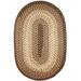 Brown 48 x 0.38 in Area Rug - August Grove® Deserie Geometric Hand Braided Taupetone Area Rug Polypropylene | 48 W x 0.38 D in | Wayfair