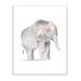 Indigo Safari Floral Crown Baby Elephant Soft Pink Grey Illustration in White | 48 H x 36 W x 1.5 D in | Wayfair CC4158C3CA3D4F479E19E04CEA1AC059