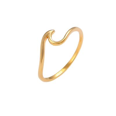 Elli PREMIUM - Wellen Wave Strand Maritim 375 Gelbgold Ringe 1 ct Damen Image