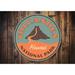 Lizton Sign Shop, Inc Volcanoes National Park Aluminum Sign Aluminum in Blue/Brown/Gray | 18 H x 18 W x 0.06 D in | Wayfair 4086-AC18