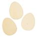 The Holiday Aisle® DIY Unfinished Wood Egg Cutouts - Craft Kits - 12 Pieces Wood in Brown | 1 H x 3.13 W x 4 D in | Wayfair