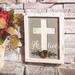 The Holiday Aisle® Religious Easter Cross Wall Sign - Home Decor - 1 Piece in Gray/White | 10 H x 8 W x 1.5 D in | Wayfair