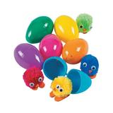 The Holiday Aisle® Chick-Filled Plastic Easter Eggs - 24 Pc. - Party Supplies - 24 Pieces Plastic | 1.5 H x 5.6 W x 10.4 D in | Wayfair