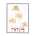 Bay Isle Home™ Flamingos Tropical Outline Palm Trees by Ziwei Li - Graphic Art on Canvas in Pink | 14 H x 11 W x 1.5 D in | Wayfair