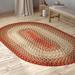 60 x 0.38 in Area Rug - August Grove® Deserie Geometric Hand Braided Warm Earth Indoor/Outdoor Area Rug Polypropylene | 60 W x 0.38 D in | Wayfair