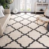 Gray/White 120 x 1.48 in Area Rug - House of Hampton® Alonnah Polypropylene Ivory/Dark Gray Rug | 120 W x 1.48 D in | Wayfair