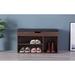 Latitude Run® Shoe Storage Bench Wood/Manufactured Wood in Gray/Brown | 18 H x 31.5 W x 11.75 D in | Wayfair 24D61D1DAFC444ED98542FF7CFB884D0