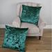 Ebern Designs Lentz Square Pillow Cover Velvet/Polyester in Blue | 26 H x 26 W x 26 D in | Wayfair C7E147F48FDF42DC97E7B20FFC38E1DF