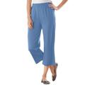 Plus Size Women's 7-Day Knit Capri by Woman Within in French Blue (Size 1X) Pants