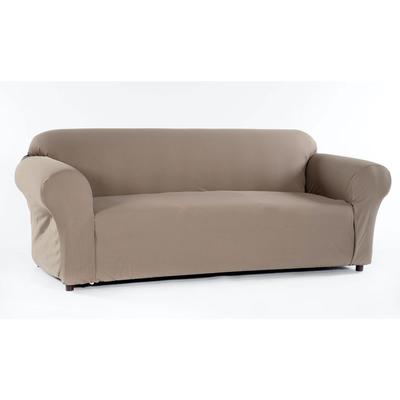 Waffle Stretch Slipcover by Classic Slipcovers in Khaki (Size SOFA)
