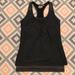 Athleta Tops | Athleta Nwot Double Layer Racerback Tank Top Szm | Color: Black/Gray | Size: M