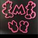 Disney Kitchen | Disney Mickey And Minnie Cookie Cutters | Color: Pink | Size: Os