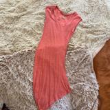 Free People Dresses | Free People Jersey Heather Bodycon Midi/Mini Dress | Color: Orange | Size: S