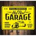 Lizton Sign Shop, Inc Full Service Hot Rods Garage Mechanic Aluminum Sign Aluminum in Black/Gray/Yellow | 12 H x 18 W x 0.06 D in | Wayfair