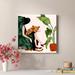 Willa Arlo™ Interiors Woman & Cheetah - Wrapped Canvas Painting Canvas, Solid Wood in White | 24 H x 36 W x 1.25 D in | Wayfair