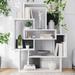 Wade Logan® Brois Geometric Bookcase Wood in White | 51.97 H x 39.76 W x 8.66 D in | Wayfair B521C91E28B441DAAF9BDCDC8A5C8B50