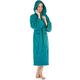 CelinaTex 5001175 Terry Towelling Bathrobe with Hood Cotton Sauna Gown for Men and Women Quality Dressing Gown Fluffy Cuddly Öko-Tex Montana Hooded Bathrobe Size M Turquoise