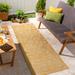 Smallwood 7'8" x 10' Traditional Saffron/Mustard Outdoor Area Rug - Hauteloom