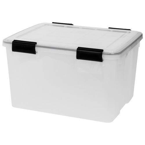 Kreher Aufbewahrungsbox, (B/T/H): ca. 36x55x27 cm farblos Aufbewahrungsbox Kleideraufbewahrung Aufbewahrung Ordnung Wohnaccessoires