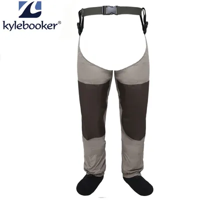 Pantalon de pêche imperméable avec ceinture de taille pataugeoire respirant pataugeoire