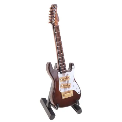 Réplique de guitare électrique Miniature 10cm nouveau modèle d'instrument de musique avec support