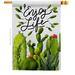 Breeze Decor Cactus Life House Flag Southwest Regional 28 X40 Inches Double-Sided Decorative Decoration Yard Banner in Gray/Green | Wayfair