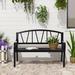 Red Barrel Studio® Jaciyah Metal Garden Outdoor Bench Metal in Black | 33.75 H x 50.5 W x 22 D in | Wayfair 41A2D994C870480ABC677A62F75ED522