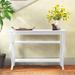 Andover Mills™ Danby 44" Console Table Wood in White/Brown | 30 H x 44 W x 15 D in | Wayfair ANDV3132 43882269