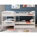 Twin Over Twin L-Shaped Bunk Beds w/ Trundle by Harriet Bee Wood in White | 63 H x 80 W x 119 D in | Wayfair 6FF2440D3A1B411091B78F35E92F9A58