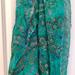 J. Crew Accessories | Green Pattern Scarf - Jcrew | Color: Green | Size: Os