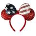 Disney Accessories | Disney Parks Minnie Ears Headband | Color: Blue/Red | Size: Os